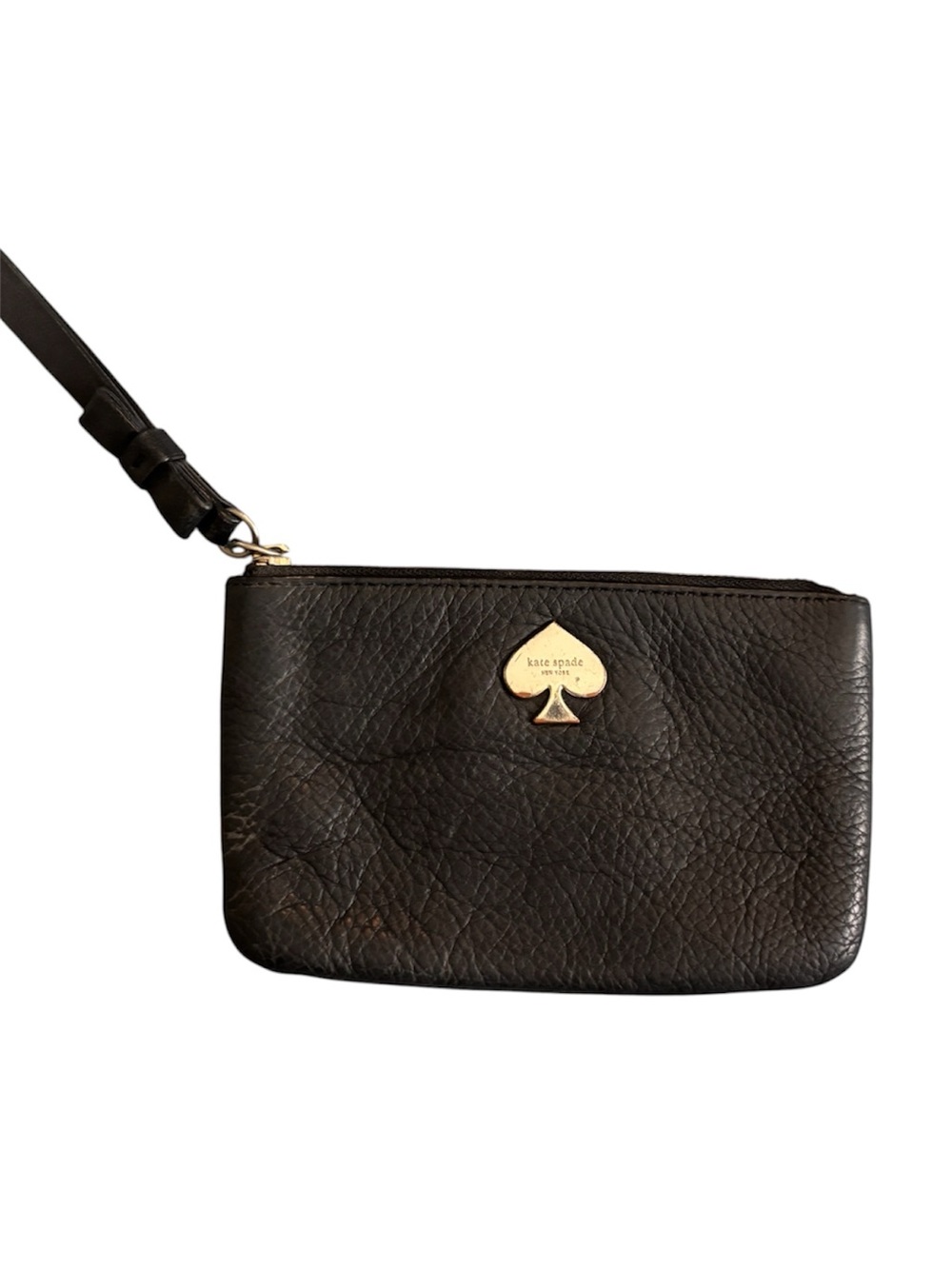 Kate Spade Black Leather Wristlet